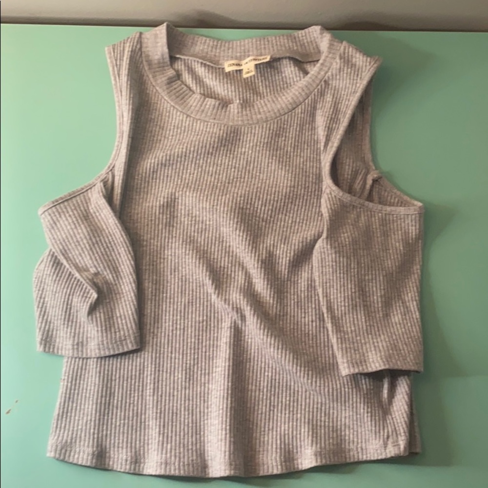 Grey Crop Top
